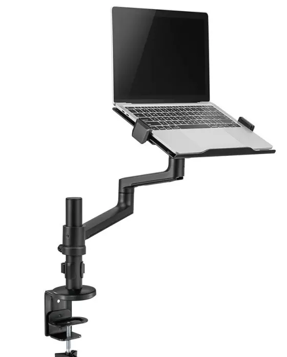 Support de bureau Neomounts DS20-425BL1 pour ordinateur portable de 11,6"-17,3"- noir (inclinable, rotatif et pivotant)
