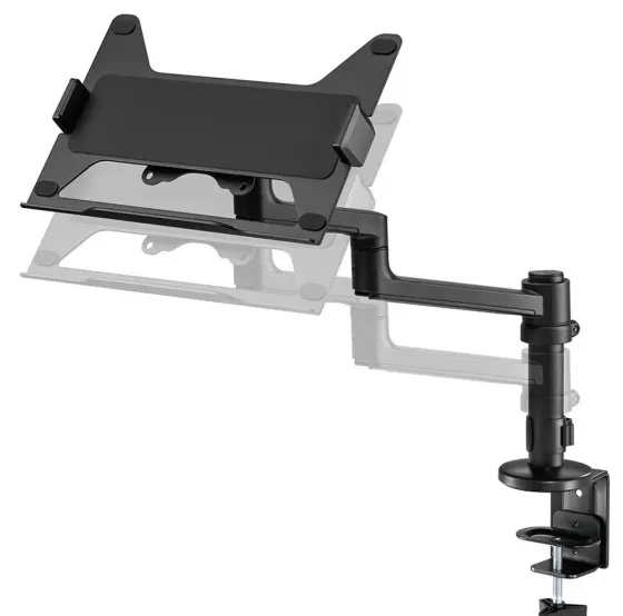 Support de bureau Neomounts DS20-425BL1 pour ordinateur portable de 11,6"-17,3"- noir (inclinable, rotatif et pivotant)