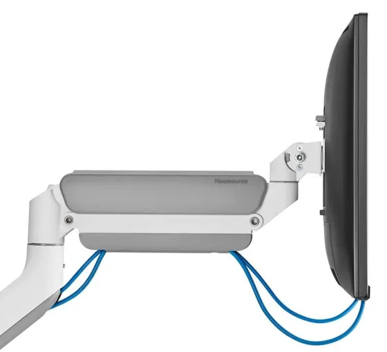 Support de bureau Neomounts DS70PLUS-450WH1 pour écran incurvé 17"-49" - blanc (inclinable, rotatif et pivotant)