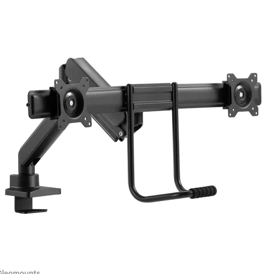 Support de bureau Neomounts DS75-450BL2 pour 2 écrans de 17-32" - noir (inclinable, rotatif, pivotant et réglable en hauteur & profondeur)
