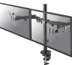 Support de bureau Neomounts FPMA-D550DBLACK pour 2 écrans jusqu'à 32" - noir (inclinable, rotatif et pivotant)
