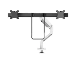 Support de bureau Neomounts DS75S-950WH2 pour 2 écrans de 17"-27" - blanc (inclinable, rotatif et pivotant)