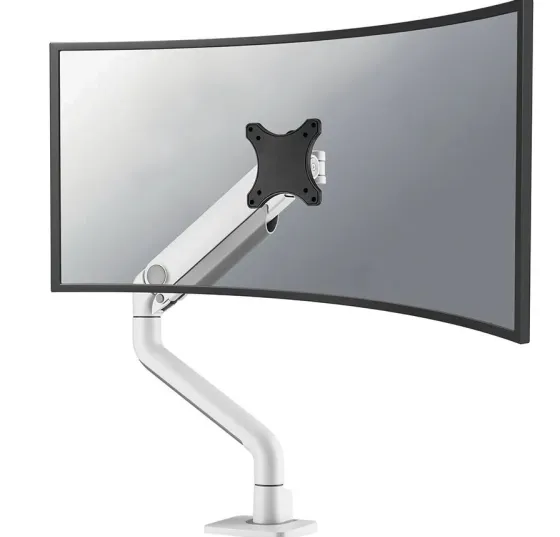 Support de bureau Neomounts DS70S-950WH1 pour écran 17"-49" - blanc (inclinable, rotatif et pivotant)