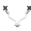 Support de bureau Neomounts DS70S-950WH2 pour deux écrans de 17"-35" - blanc (inclinable, rotatif et pivotant)