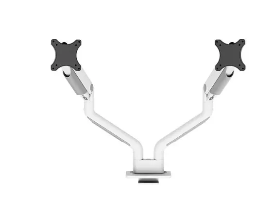 Support de bureau Neomounts DS70S-950WH2 pour deux écrans de 17"-35" - blanc (inclinable, rotatif et pivotant)