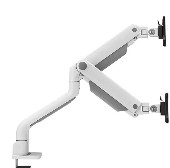 Support de bureau Neomounts DS70S-950WH2 pour deux écrans de 17"-35" - blanc (inclinable, rotatif et pivotant)