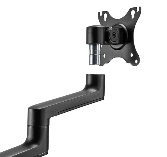 Support de bureau Neomounts DS20-425BL2 entièrement mobile - pour écrans 17-27" & ordinateurs portables 11,6-17,3" (inclinable, rotatif et pivotant), noir