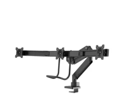 Support de bureau Neomounts NM-D775DX3BLACK pour trois écrans plats jusqu'à 27" | 6 kg (par écran)