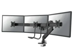 Support de bureau Neomounts NM-D775DX3BLACK pour trois écrans plats jusqu'à 27" | 6 kg (par écran)