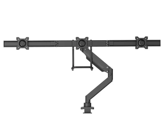 Support de bureau Neomounts NM-D775DX3BLACK pour trois écrans plats jusqu'à 27" | 6 kg (par écran)