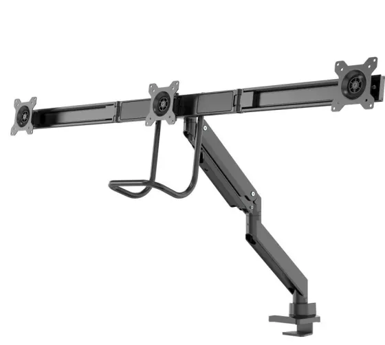 Support de bureau Neomounts NM-D775DX3BLACK pour trois écrans plats jusqu'à 27" | 6 kg (par écran)