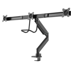Support de bureau Neomounts NM-D775DX3BLACK pour trois écrans plats jusqu'à 27