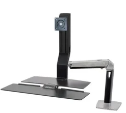 Support Ergotron WorkFit-A, LD simple avec plan de travail+.