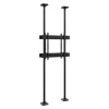 Support fixe Hagor CPS pour 2 écrans dos-à-dos - 75"-86" (fixation sol/plafond, recto-verso)