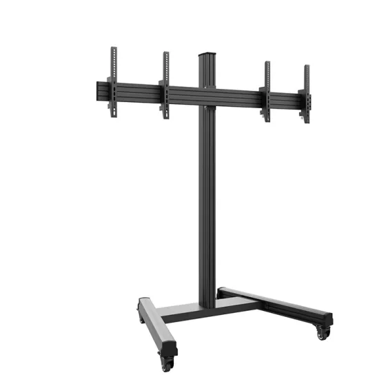 Support mobile Dual Hagor CPS pour 2 écrans - 43"-55" (inclinable)