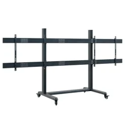 Support mobile Hagor CPS Mobile Stand Dual 3327 pour 2 écrans - 75"-86“, noir