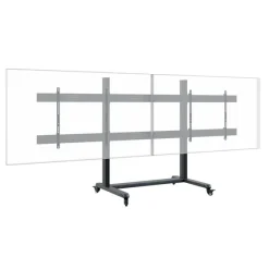 Support mobile Hagor CPS Mobile Stand Dual 3327 pour 2 écrans - 75"-86“, noir