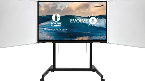Support mobile Legamaster moTion Dynamic réglable en hauteur électriquement - 43", noir