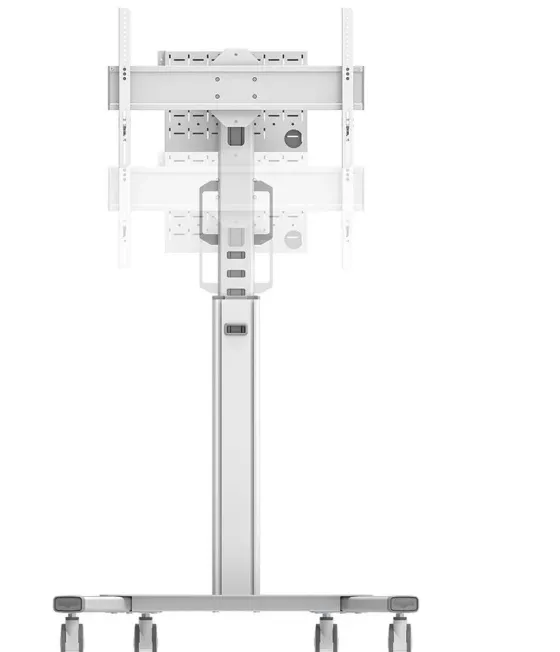 Support mobile Neomounts FL50S-825WH1 réglable en hauteur manuellement - 37"-75", Blanc