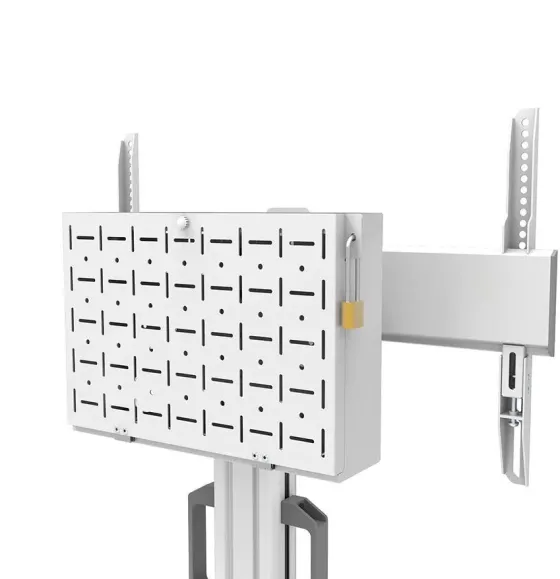 Support mobile Neomounts FL50S-825WH1 réglable en hauteur manuellement - 37"-75", Blanc