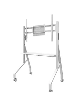 Support mobile Neomounts FL50-525WH1 réglable en hauteur manuellement 55"-86", Blanc