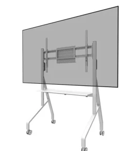 Support mobile Neomounts FL50-525WH1 réglable en hauteur manuellement 55"-86", Blanc