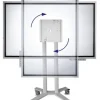 Support mobile PeTa - pour Samsung Flip WM55H/R + WM65R et écrans jusqu'à 50 kg, noir (rotatif, inclinable)