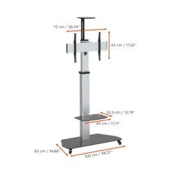 Support mobile/fixe celexon PRO Adjust-3270MP réglable en hauteur manuellement - 32’’-70’’ (inclinable de 15°)