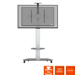Support mobile/fixe celexon PRO Adjust-3270MP réglable en hauteur manuellement - 32’’-70’’ (inclinable de 15°)