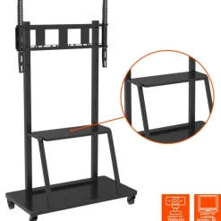 Support mobile/fixe celexon Economy Adjust-55110MP réglable en hauteur manuellement - 55’’-100’’