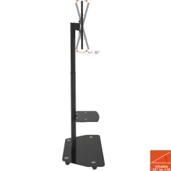 Support mobile/fixe celexon PRO Adjust-3270MP réglable en hauteur manuellement - 32’’-70’’ (Portrait / inclinable de 15°)