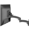 Support mural Chief K2W120B Kontour pour écrans PC, réglable en hauteur, noir (10" - 30")