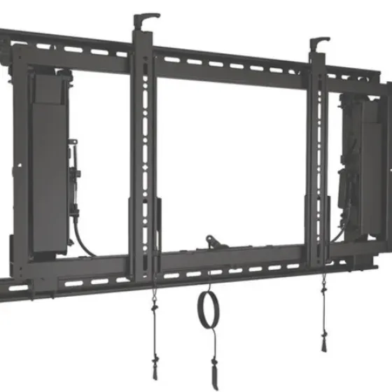 Support mural Chief LVS1U ConnexSys pour display mur-écran, format paysage, noir (40" à 80") (Rails inclus)