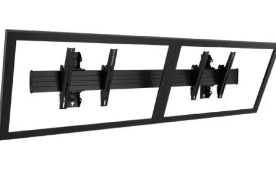 Support mural Chief LWM2X1U Menu Board, format paysage, noir (40" à 55")
