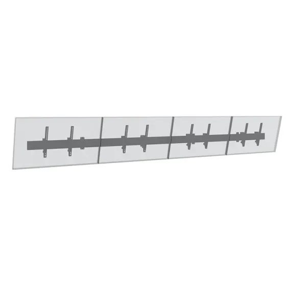 Support mural Hagor comPROnents® Menuboard pour 4 Displays - 46"-65" (Paysage, inclinable)