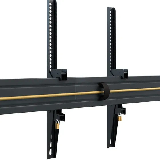 Support mural Hagor comPROnents® Menuboard pour 2 Displays - 46"-65" (Portrait, inclinable)