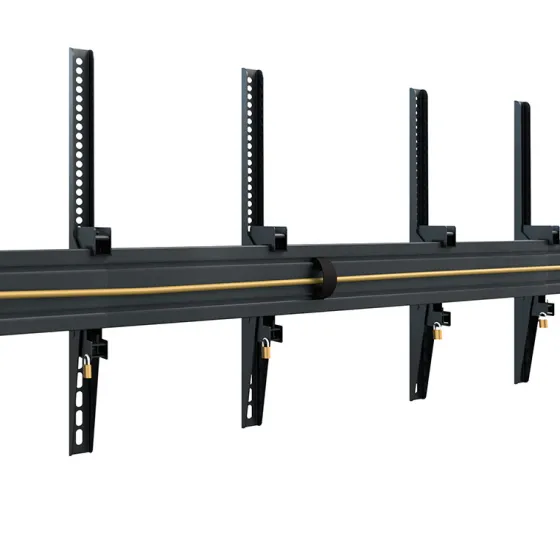 Support mural Hagor comPROnents® Menuboard pour 3 Displays - 46"-65" (Portrait, inclinable)