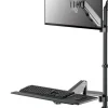 Support mural Neomounts WL90-325BL1 pour écran de 32" (assis-debout entièrement mobile)