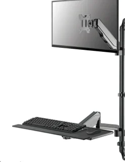 Support mural Neomounts WL90-325BL1 pour écran de 32" (assis-debout entièrement mobile)