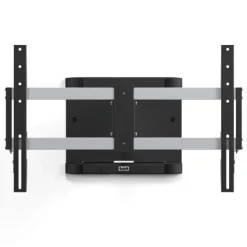 Support mural SMS ICON 3D Large TV - 80", argent/noir (pivotant et inclinable)