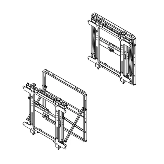 Support mural TV/Display super plat Hagor VWH-1-Slim pour mur vidéo- 42"-55", 400 x 400, 35kg