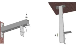 Support mur/plafond DELUXX pour écrans la série Pro - 30cm