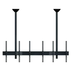 Support plafond Hagor comPROnents® Menuboard pour 3 Displays - 46"-65" (Portrait, inclinable)