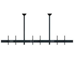 Support plafond Hagor comPROnents® Menuboard pour 3 Displays - 46"-65" (Paysage, inclinable)