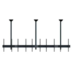 Support plafond Hagor comPROnents® Menuboard pour 5 Displays - 46"-65" (Portrait, inclinable)
