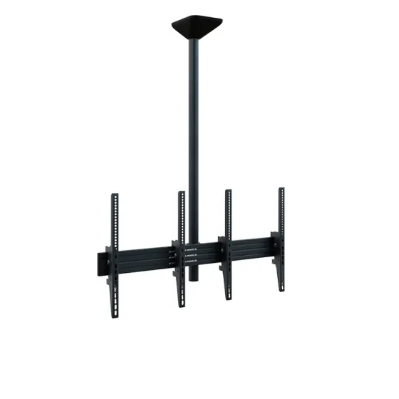 Support plafond Hagor comPROnents® Menuboard pour 2 Displays - 46"-65" (Portrait, inclinable)