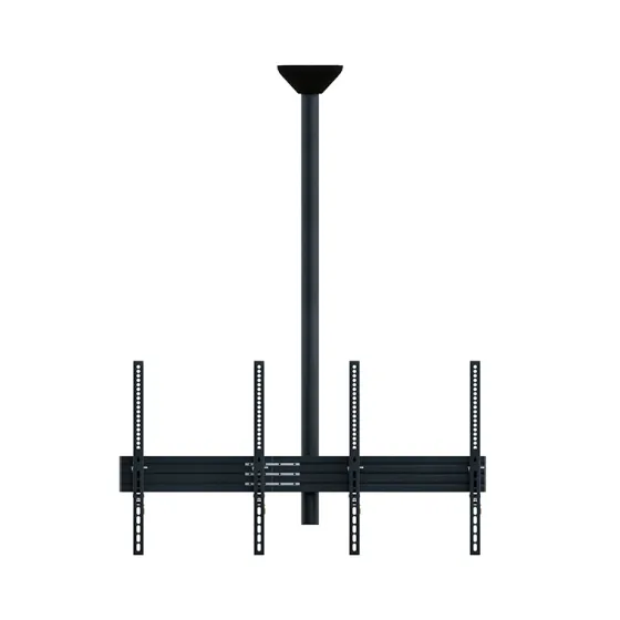 Support plafond Hagor comPROnents® Menuboard pour 2 Displays - 46"-65" (Portrait, inclinable)
