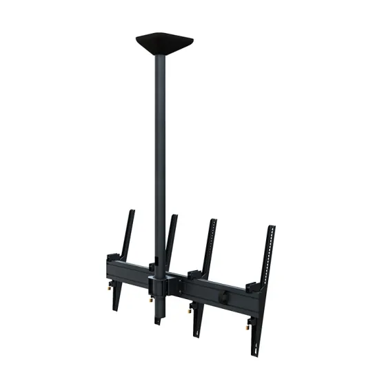 Support plafond Hagor comPROnents® Menuboard pour 2 Displays - 46"-65" (Portrait, inclinable)