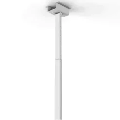 Support plafond HI-ND pour coffre pour Display, longueur réglable de 60-110 cm, blanc