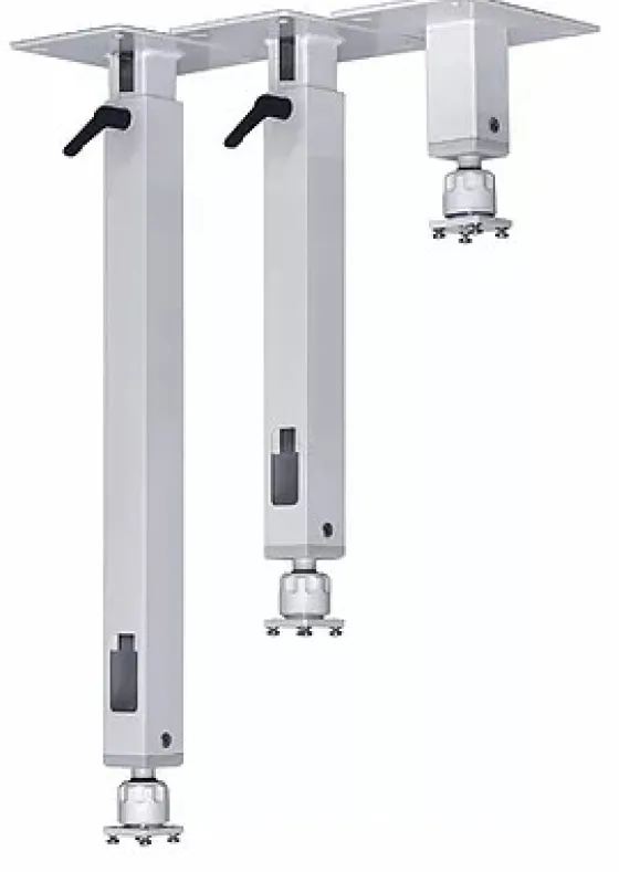 Support plafond PeTa standard avec levier de serrage, longueur fixe 20cm